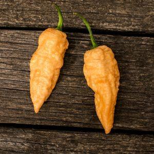 Peach Ghost Pepper Seeds