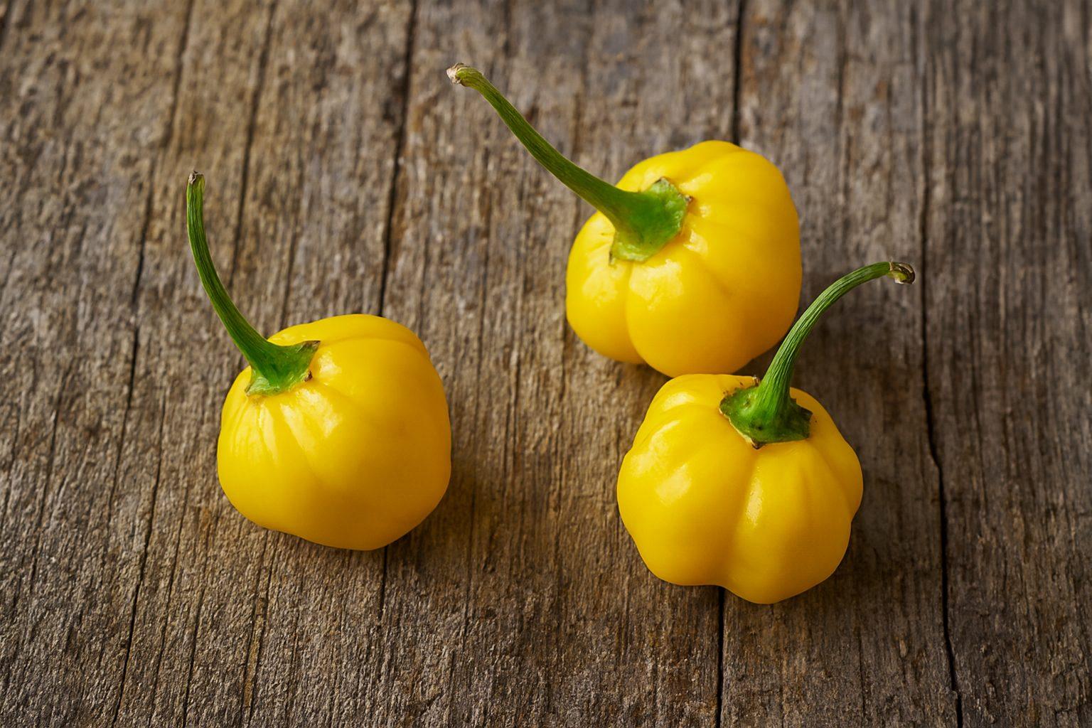 Brazilian Starfish Yellow Chilli Seeds Authentic - From Seed to Sensation: Spring into action with 10 Premium Heirloom Variety seeds 1 Brazilian Starfish Yellow Chilli Seeds